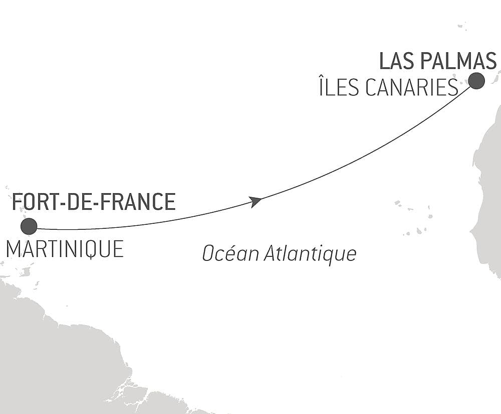 Voyage en Mer : Fort de France - Las Palmas null