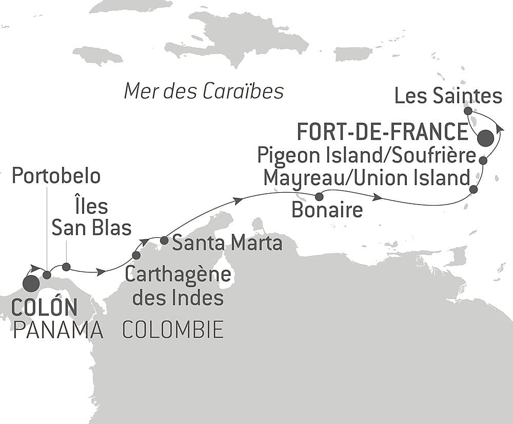 Panama, Colombie et les îles Caraïbes null